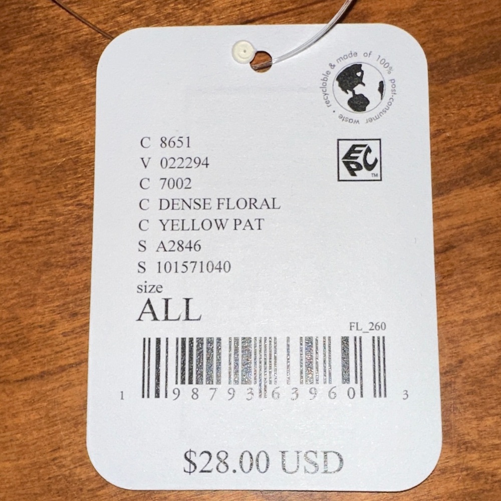 FP Movement Printed Micro Pouch - Yellow Floral NWT - Picture 4 of 6